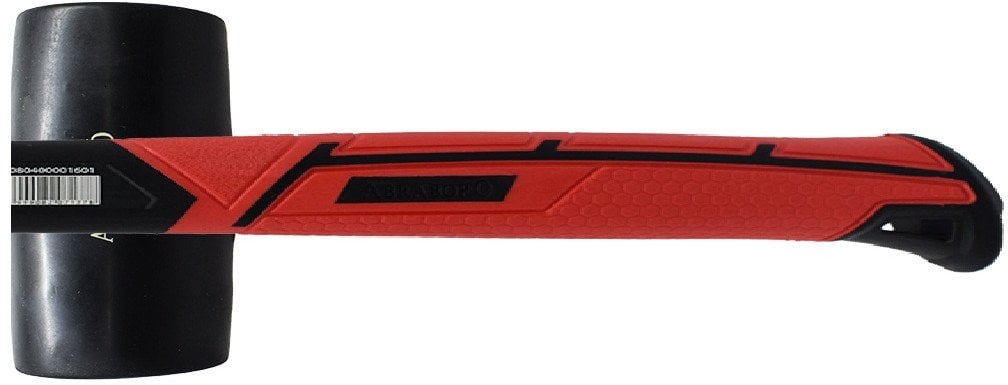 Młotek gumowy czarny 450g. Abraboro
