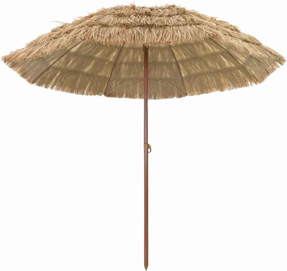 vidaXL Parasol plażowy Brązowy 265 x 267 cm Stal