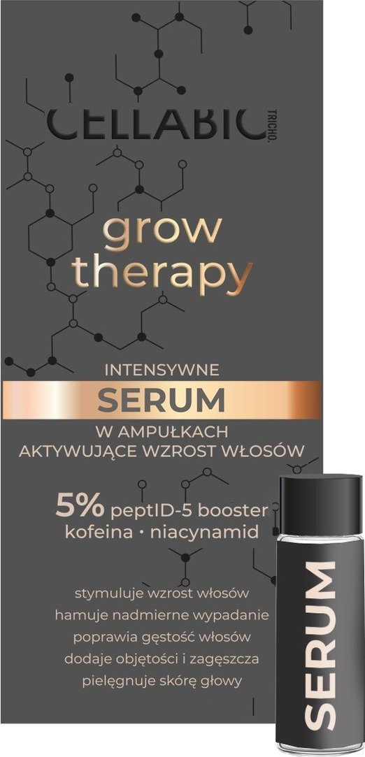 Cellabic Tricho grow therapy men intensywne serum w ampułkach aktywujące wzrost włosów-dla mężczyzn 31.5ml
