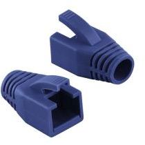 LogiLink Osłonka wtyku RJ45 8mm kat.6 niebieski 50sztuk (MP0035B)