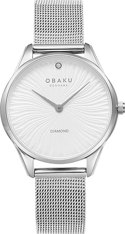 Zegarek OBAKU Zegarek damski Obaku Denmark V297LXCIMC srebrny