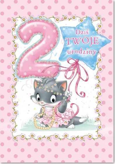 Trend Karnet B6 2 latka dziewczynka fun