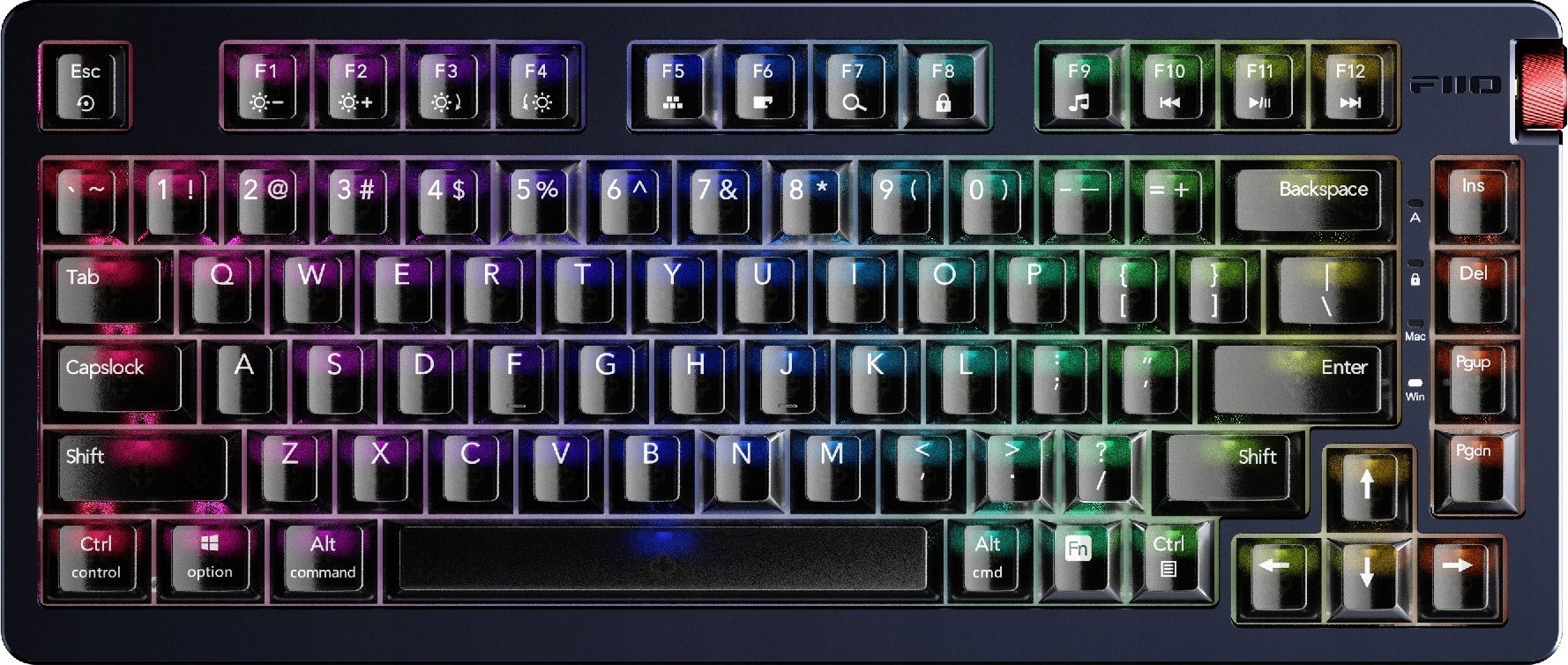 FiiO KB3 black - Mechaniczna klawiatura z DAC