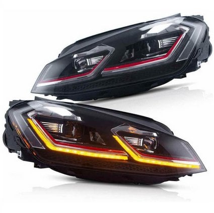 Lampy Volkswagen Golf 7 Przód Red