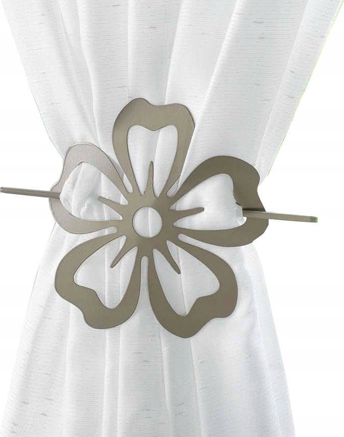 Douceur d`Interieur Spinka do zasłony beżowa KWIAT, 1 sztuka