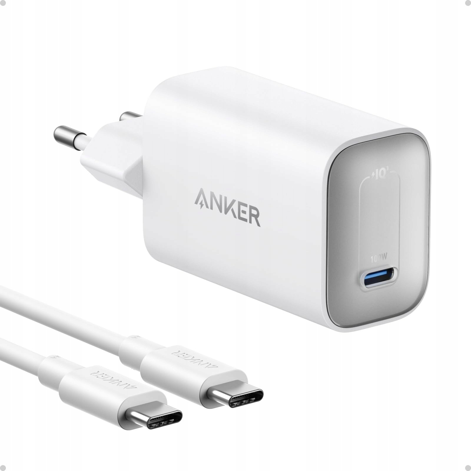Ładowarka Anker ANKER Nano Charger 100W 1x USB-C w tym USB-C kabel biały