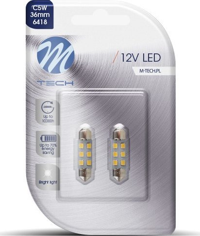 M-Tech C5W LED żarówka 36mm 12V M-tech