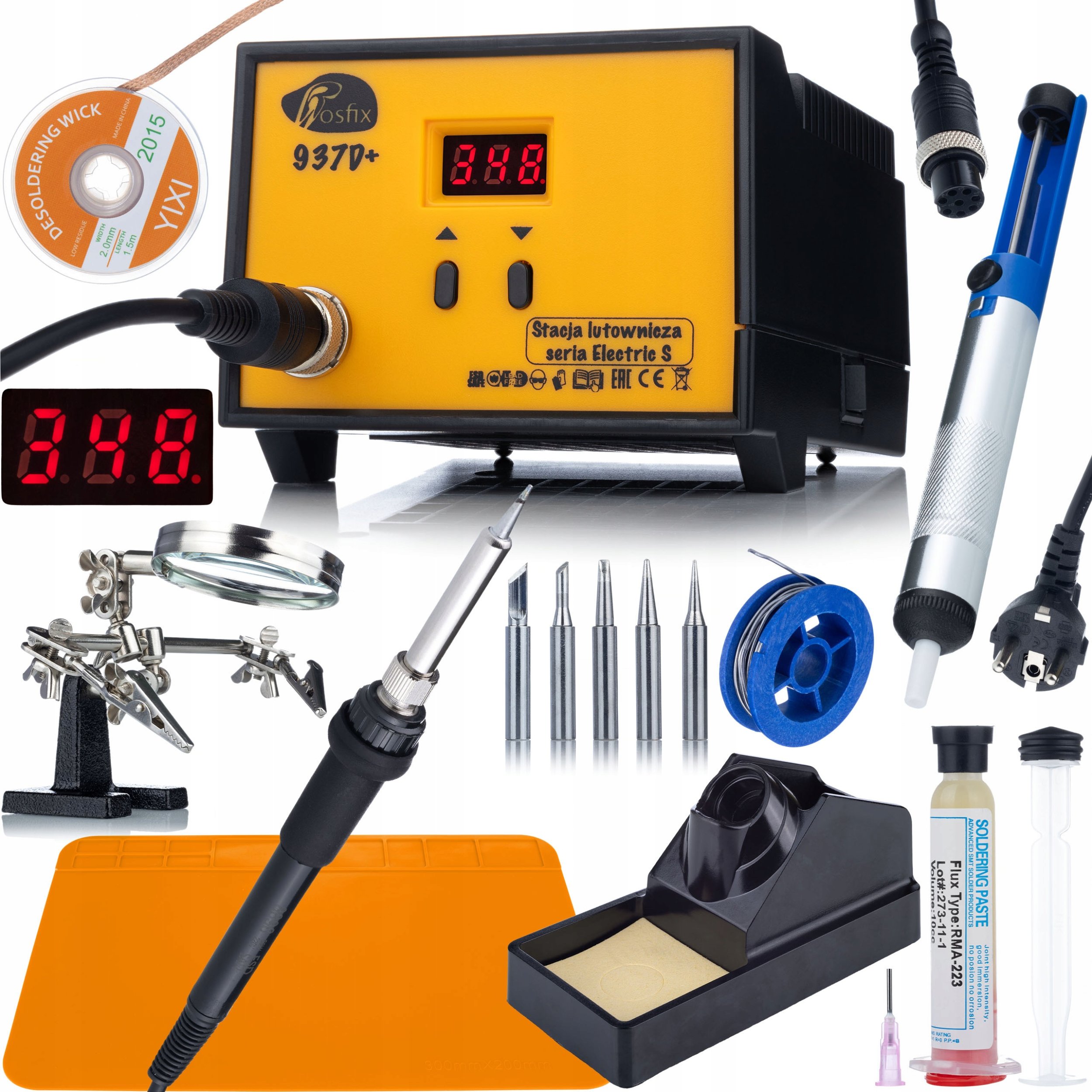 STACJA DO LUTOWANIA ROSFIX 937D AKCESORIA MATA TRZECIA RĘKA CYNA GROTY 900M