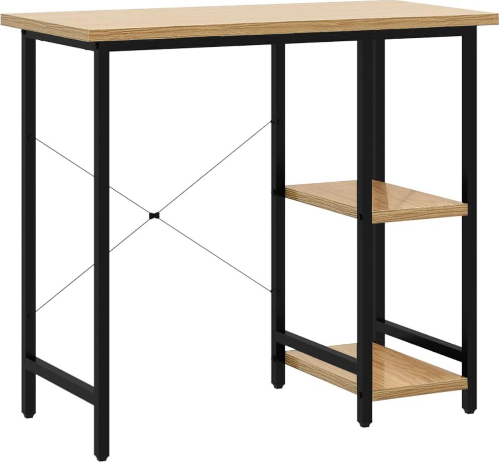 Biurko vidaXL 20557 Czarno-Beżowe 80 cm x 40 cm