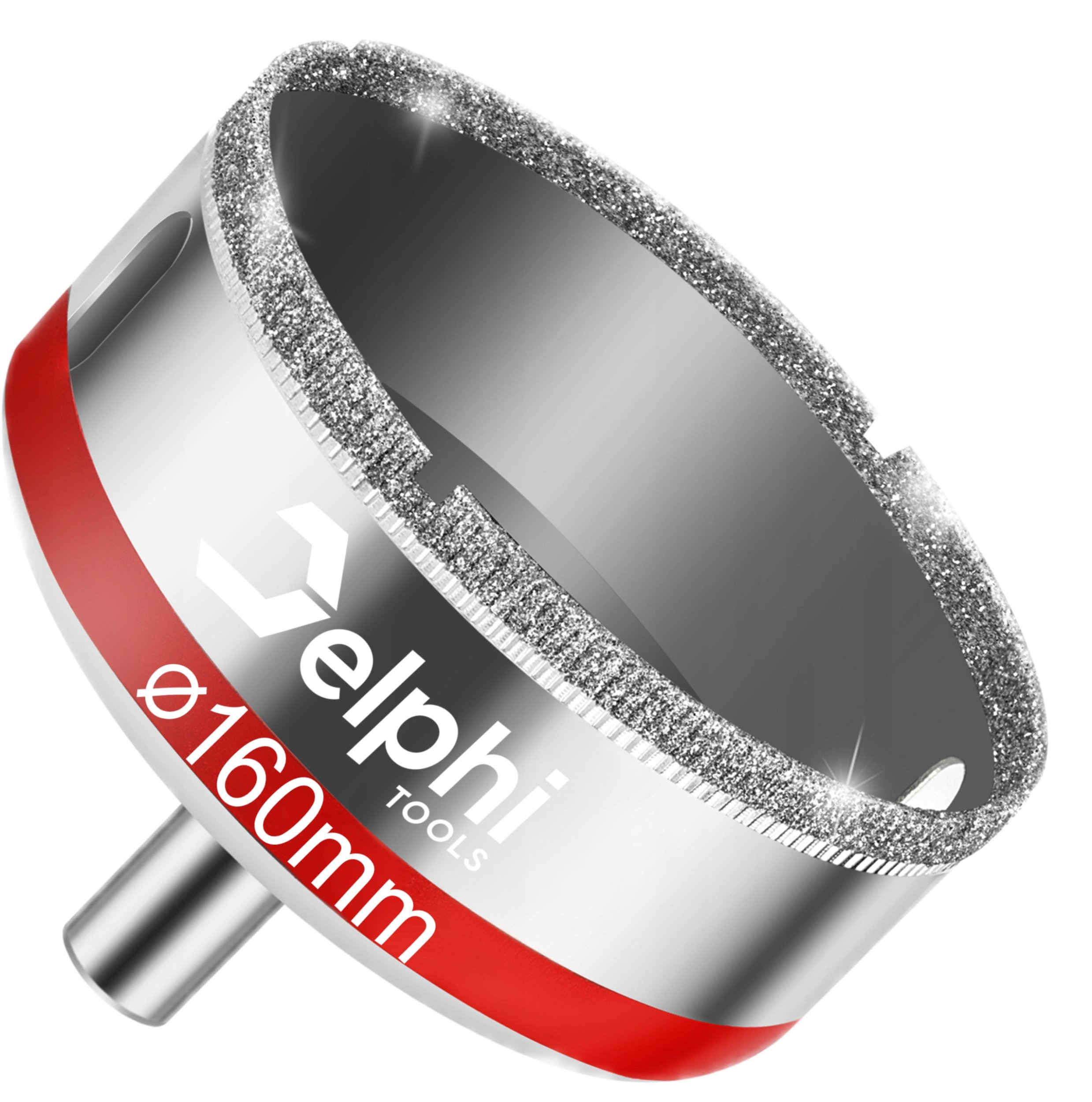 OTWORNICA DIAMENTOWA 160mm KORONKA GALWANICZNA DO GRESU PŁYTEK GLAZURY