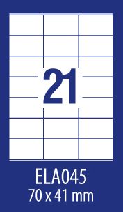 Avery Zweckform ETYK.ZF ECONOMY 70X41MM 045 100ARK ETYKIETA E100 ELA045 - ELA045