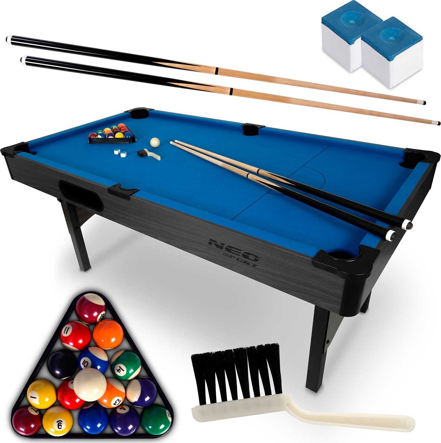 Neo-Sport NeoSport Stół bilardowy z akcesoriami NS-809
