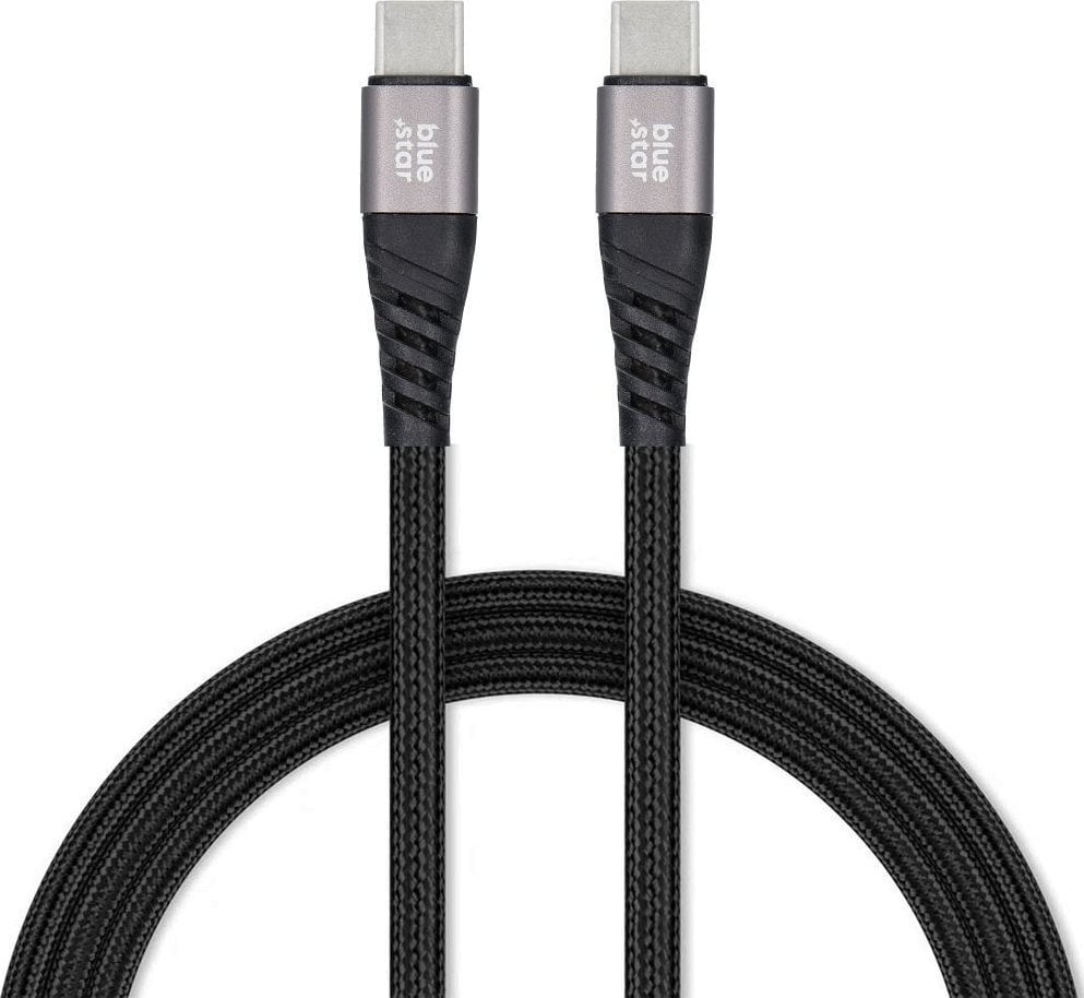 Kabel USB Blue Star USB-C - USB-C 1.2 m Czarny