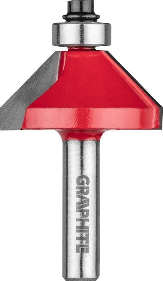 Graphite Frez widiowy (Frez kształtowy z łożyskiem, HM, 35.5 x 15.9 mm, trzpień 8 mm)