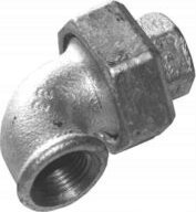 IDMAR Dwuzłączka kolankowa nakrętna płaska w/w 11/4" UA1 (DN32) ocynk