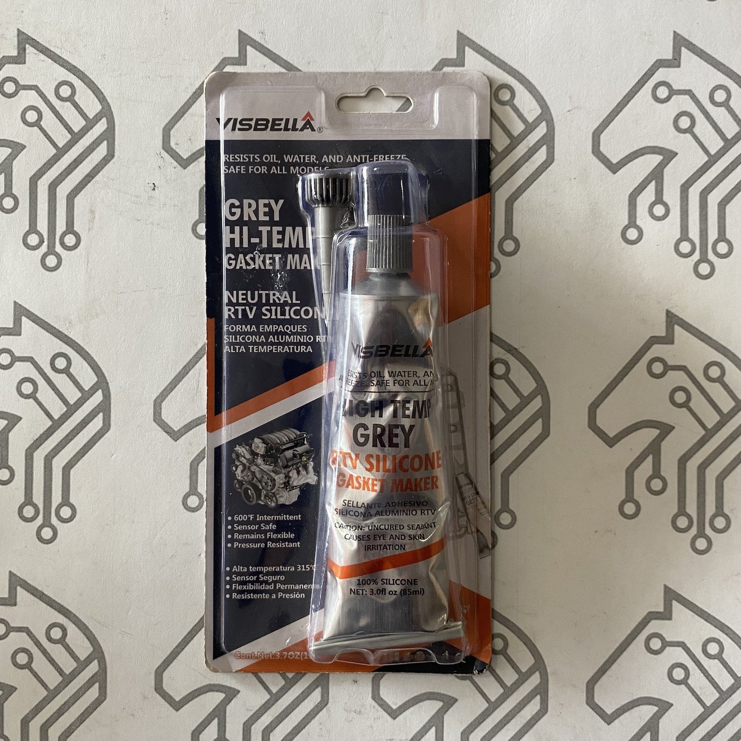 Visbella pilkos spalvos silikoninis sandariklis 105g