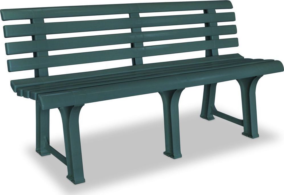 Elior ławka ogrodowa Alvine, zielona (4095)