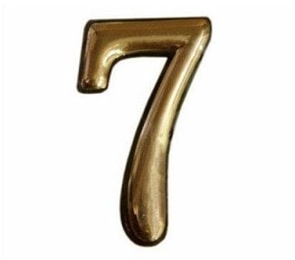 DOOR NUMBER GOLD 7 PLASTM