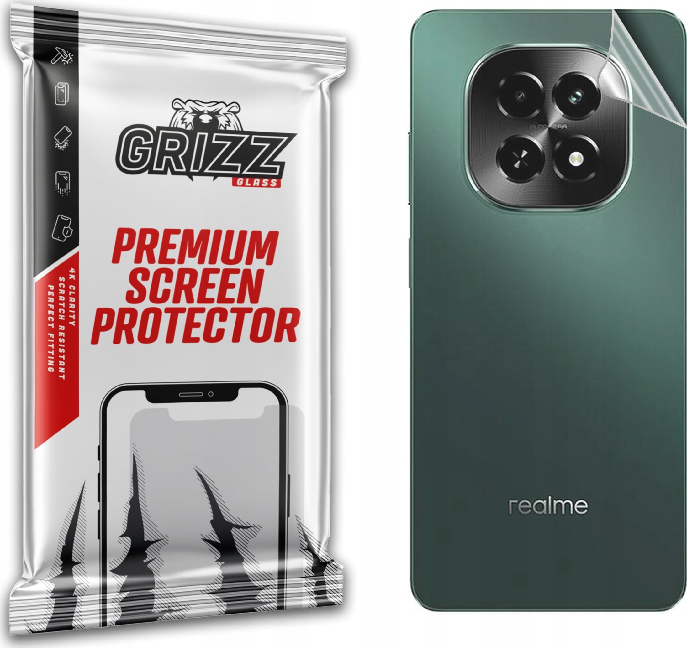 GrizzGlass Folia na tył GrizzGlass SatinSkin do Realme C63 5G