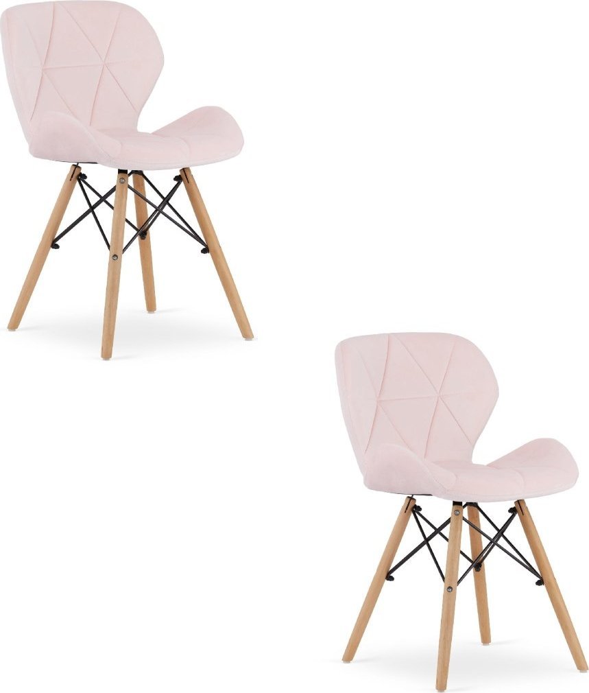 Leobert Krzesło LAGO Aksamit - róż x 2