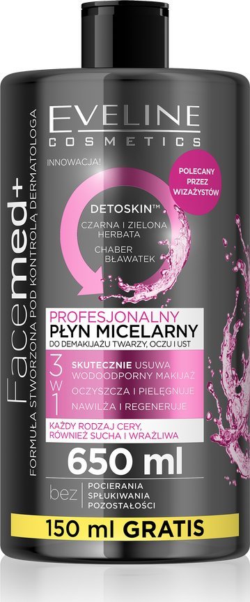Eveline Facemed Płyn micelalrny 650ml