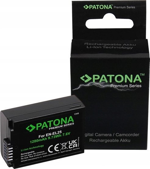 Akumulator Patona PATONA 1349 bateria do aparatu/kamery Litowo-jonowa (Li-Ion) 1280 mAh