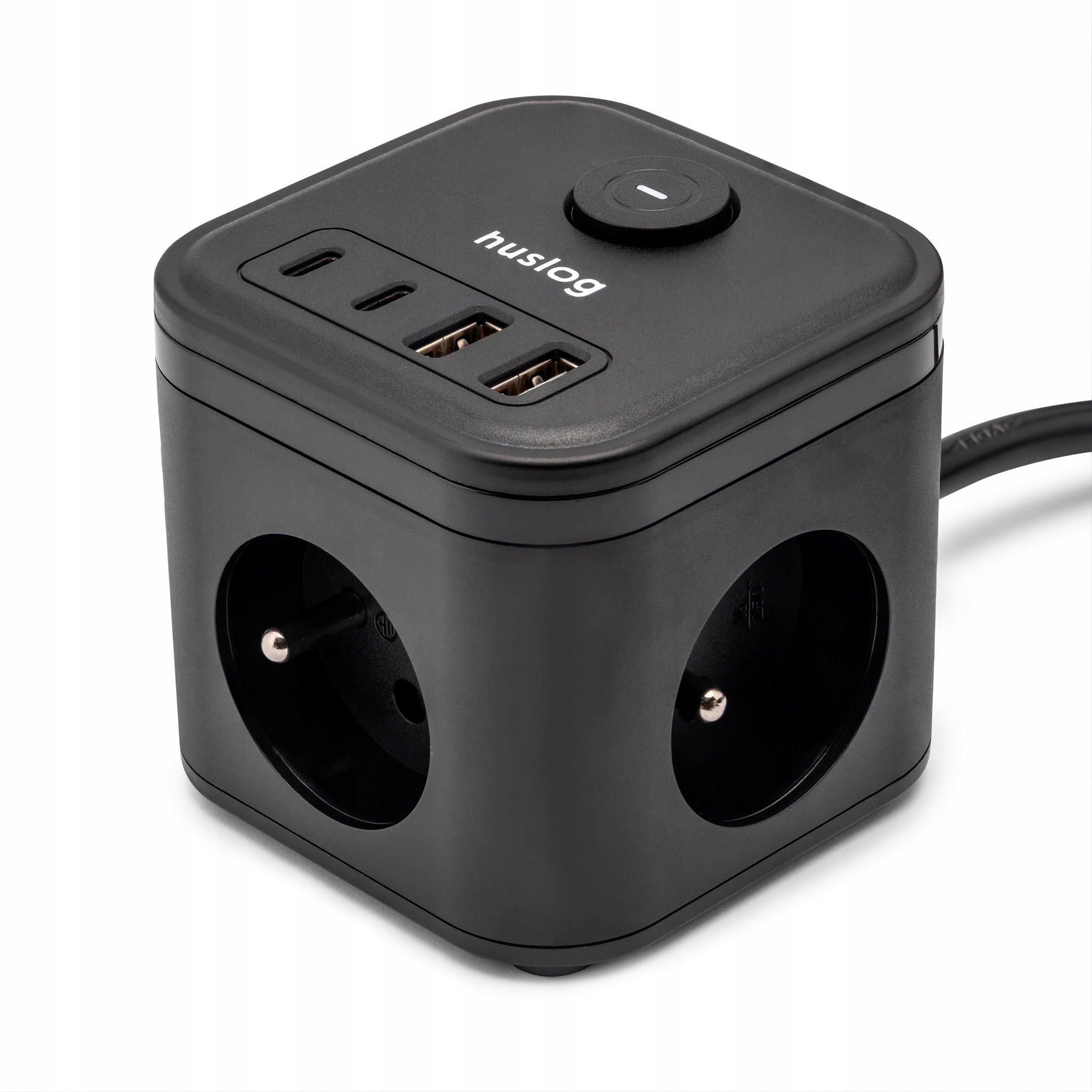 Huslog Przedłużacz kostka z USB