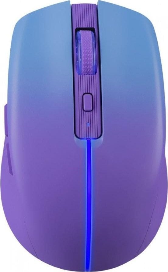 Mysz bezprzewodowa Defender MYSTERY MM-301 optyczna 1600dpi 2.4 GHz + Bluetooth fiolet AKUMULATOR bezklikowa silent