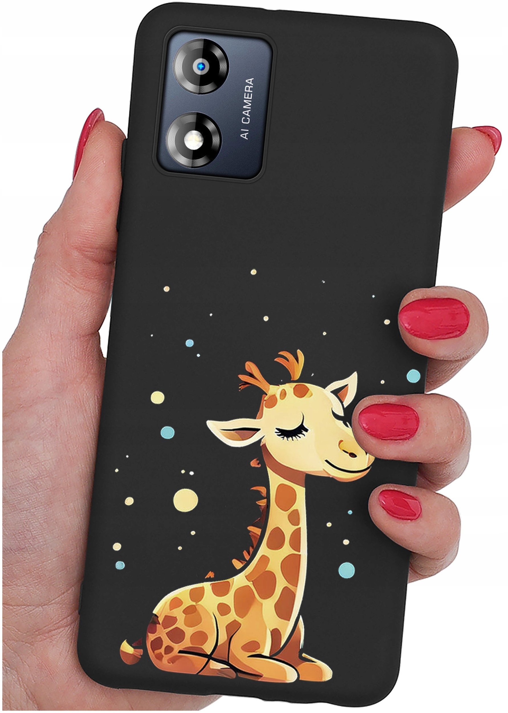 Etui do Motorola Moto E13 WZORY |SILIKONOWE MATT CASE + SZKŁO 9H