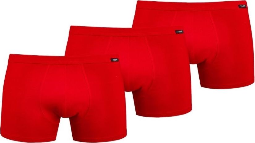 Teyli Wielopak bokserek męskich Levi czerwony 3XL Czerwony