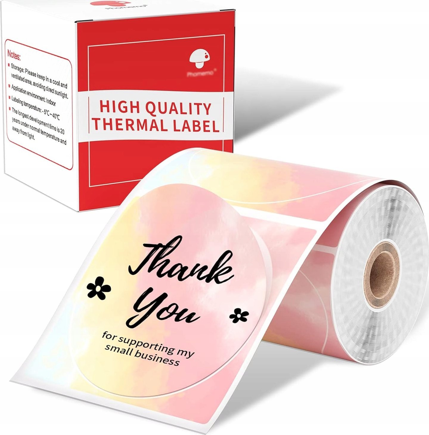 Phomemo Papier Naklejki 140x Etykieta Okrągła Kolorowa Phomemo M110 M120 M200 M221 / Xy5050-140ch