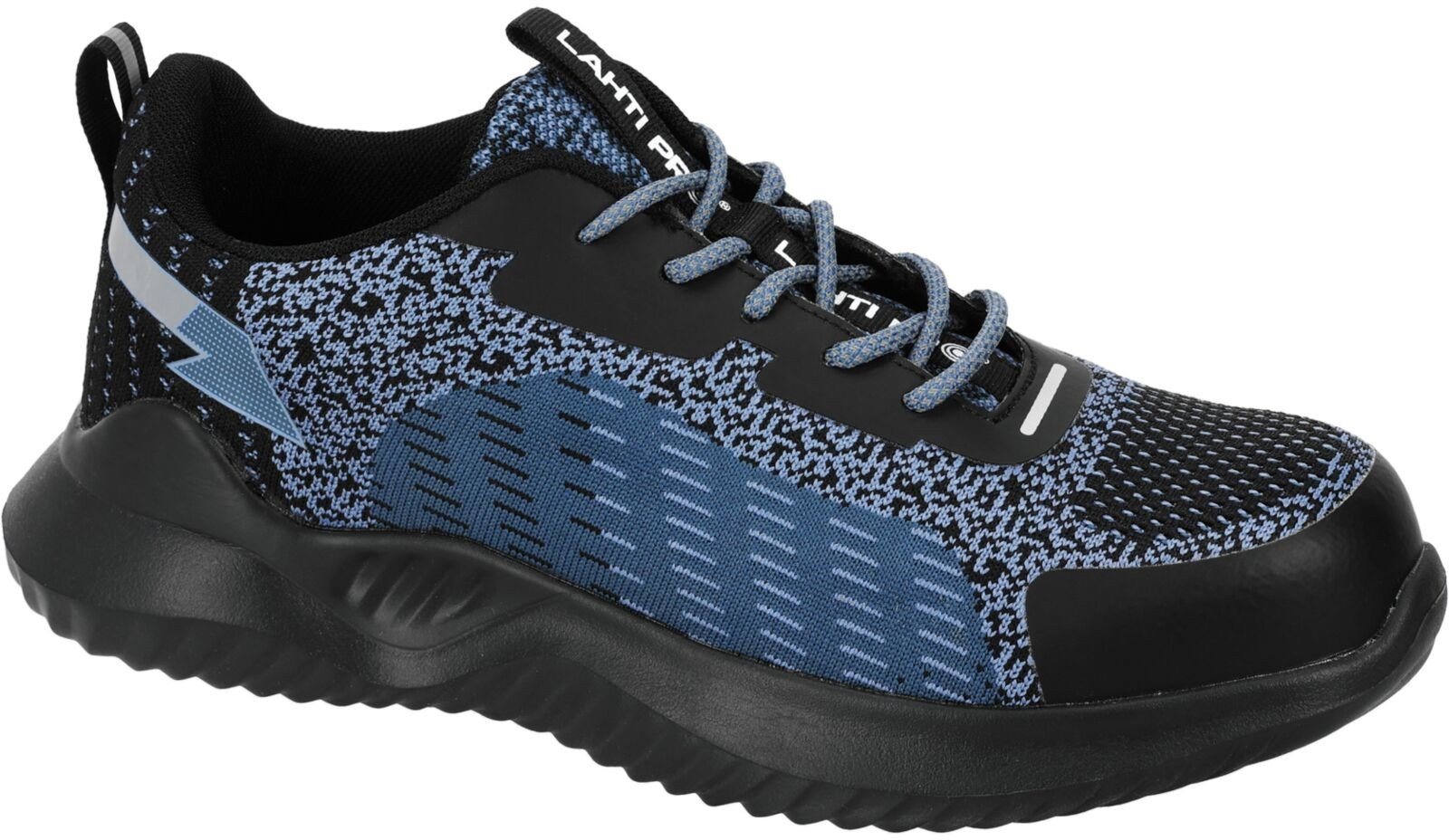 Półbuty z dzianiny nieb.-czarne, sb fo, "44", ce, lahti