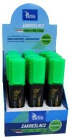 Tetis Zakreślacz KW015-Z zielony