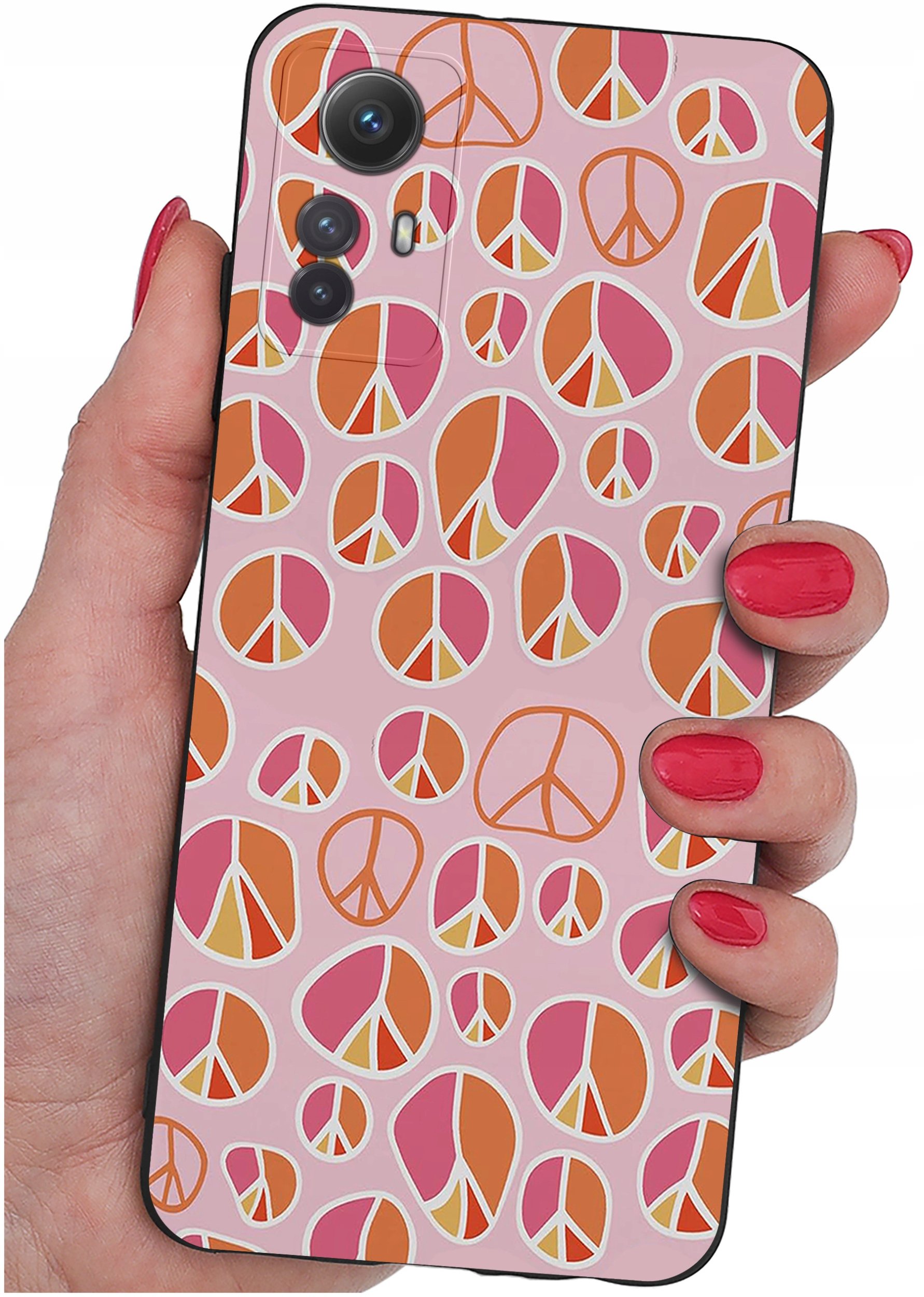 ETUI do Xiaomi Redmi Note 12S | WZORY | SILIKONOWE MATT CASE + SZKŁO 9H