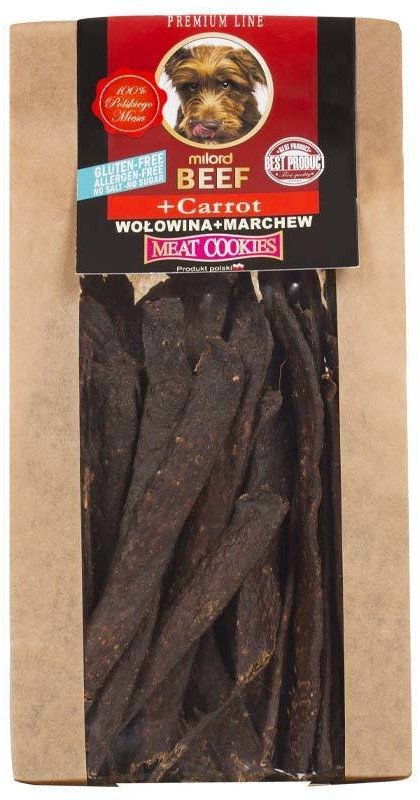Ciastka dla psa Milord wołowina i marchew 80 g