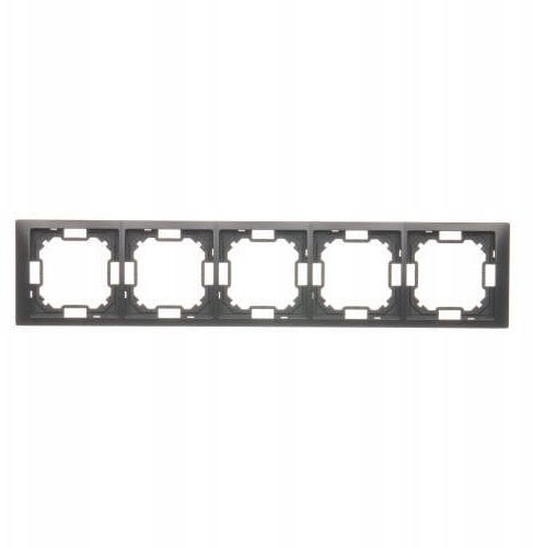 Simon Basic Ramka 5-krotna Neos IP20 czarny mat BMRC5/49