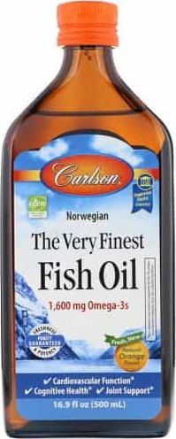 Carlson Labs Carlson Labs - Olej Rybny, Pomarańcza, 500 ml