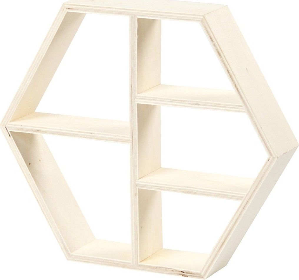Creativ Company Półki w Sześciokącie H: 25 cm