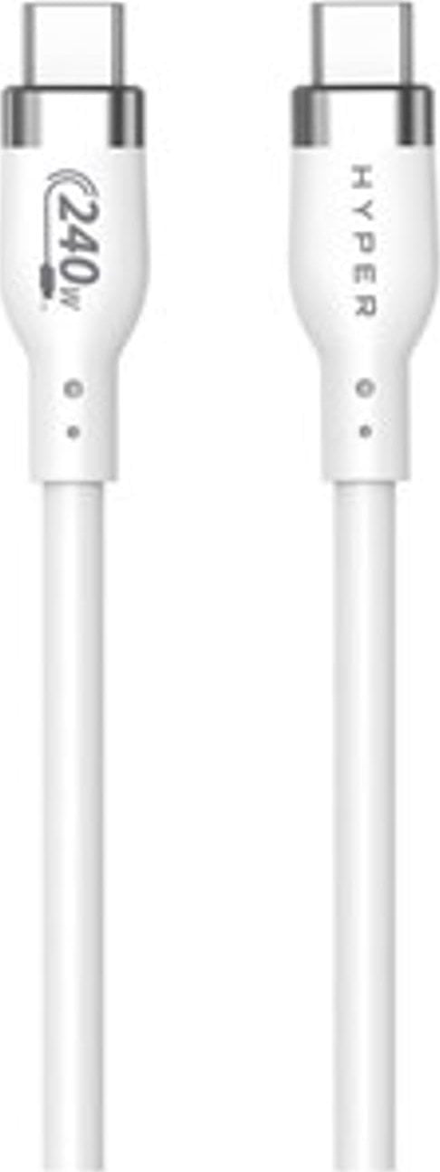 Kabel USB Hyper USB-C - USB-C 2 m Biały (HJ4002WHGL)