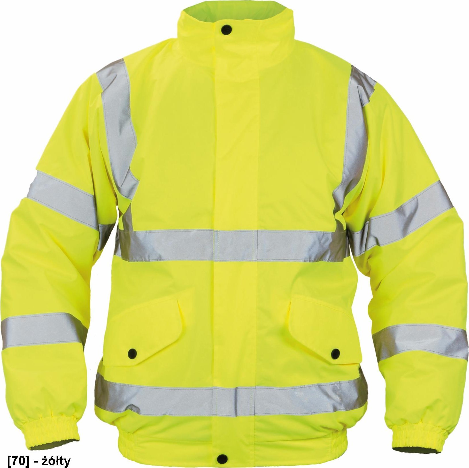 CERVA CLOTON HV - pikowana kurtka zimowa, odblaskowe taśmy, rozm. S-3XL, - żółty L