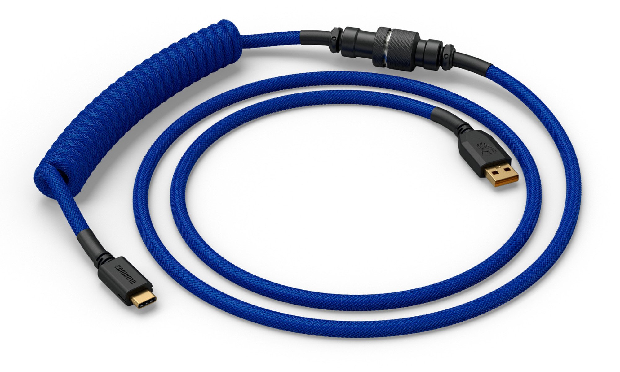 Kabel USB Glorious USB-A - USB-C 1.4 m Niebieski (GLO-KB-ACC-CBL-COIL-CBLU)