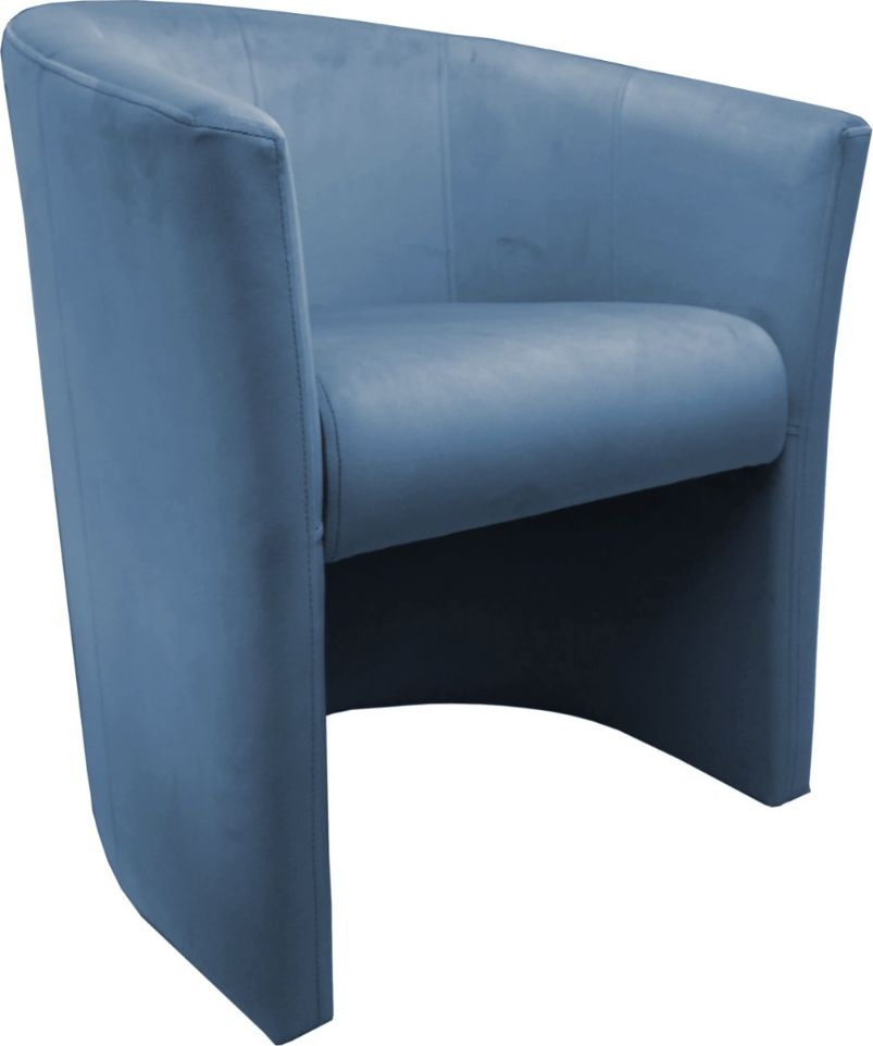 Atos Fotel MAROS VELVET ciemno niebieski tapicerowany ATOS