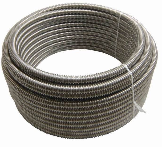 Rura karbowana nierdzewna do wody 1 x 5m