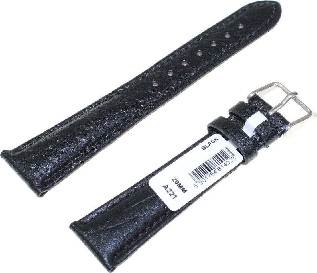 Chermond Skórzany pasek do zegarka 20/16 mm Chermond A221.20 BK