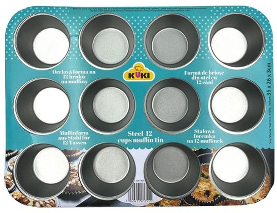 Kuki Forma Stalowa na 12 Mufinek