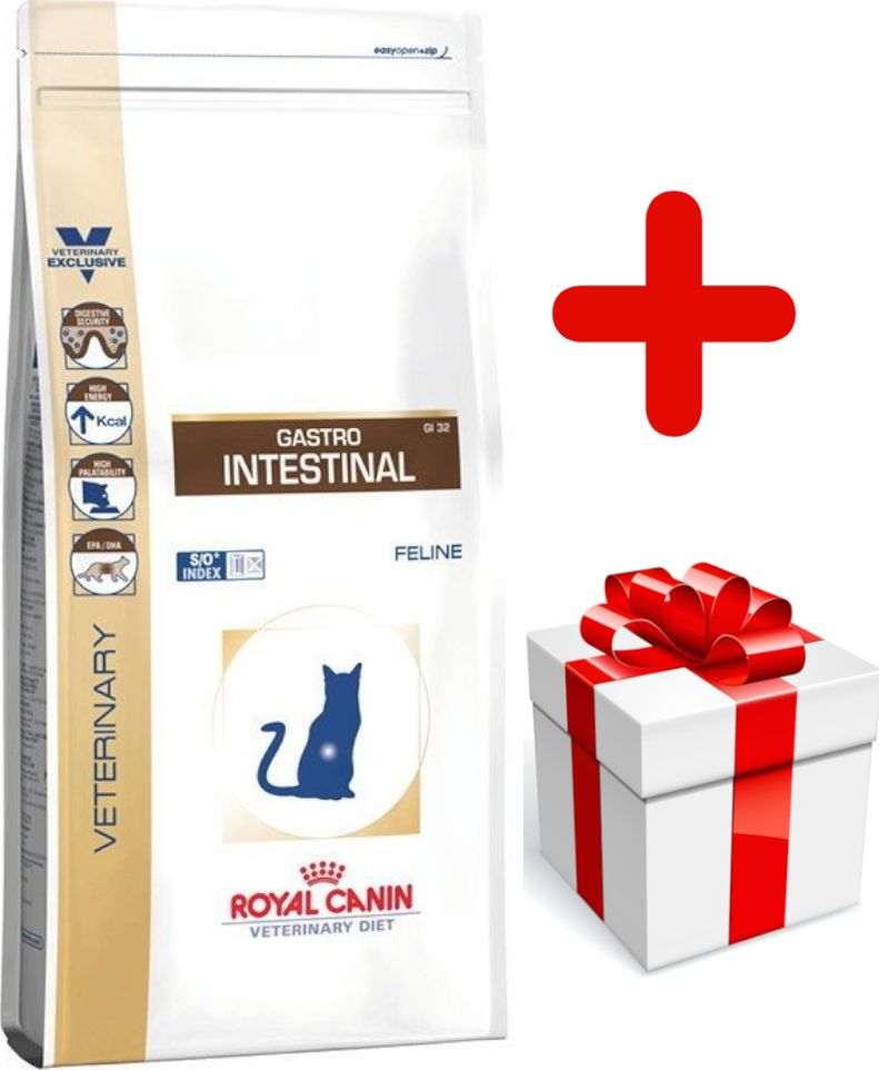 Royal Canin ROYAL CANIN Gastro Intestinal GI 32 4kg KOT + niespodzianka dla kota GRATIS!
