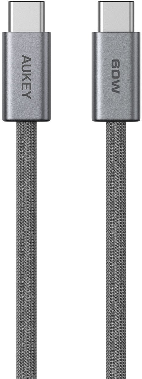 Kabel USB Aukey USB-C - USB-C 1.8 m Szary (Aukey)