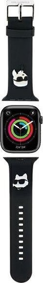Karl Lagerfeld Pasek KLAWMSLKCNK do Apple Watch 38/40/41mm czarny