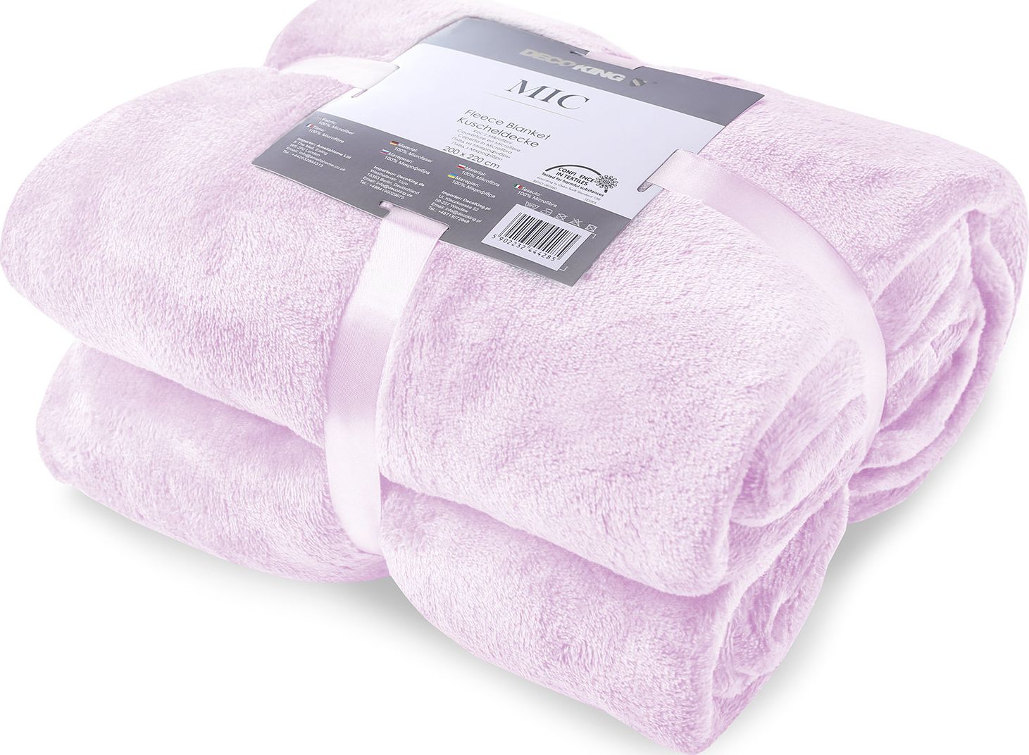 Decoking Mikrofibros pledas MIC Pink, 70x150 cm