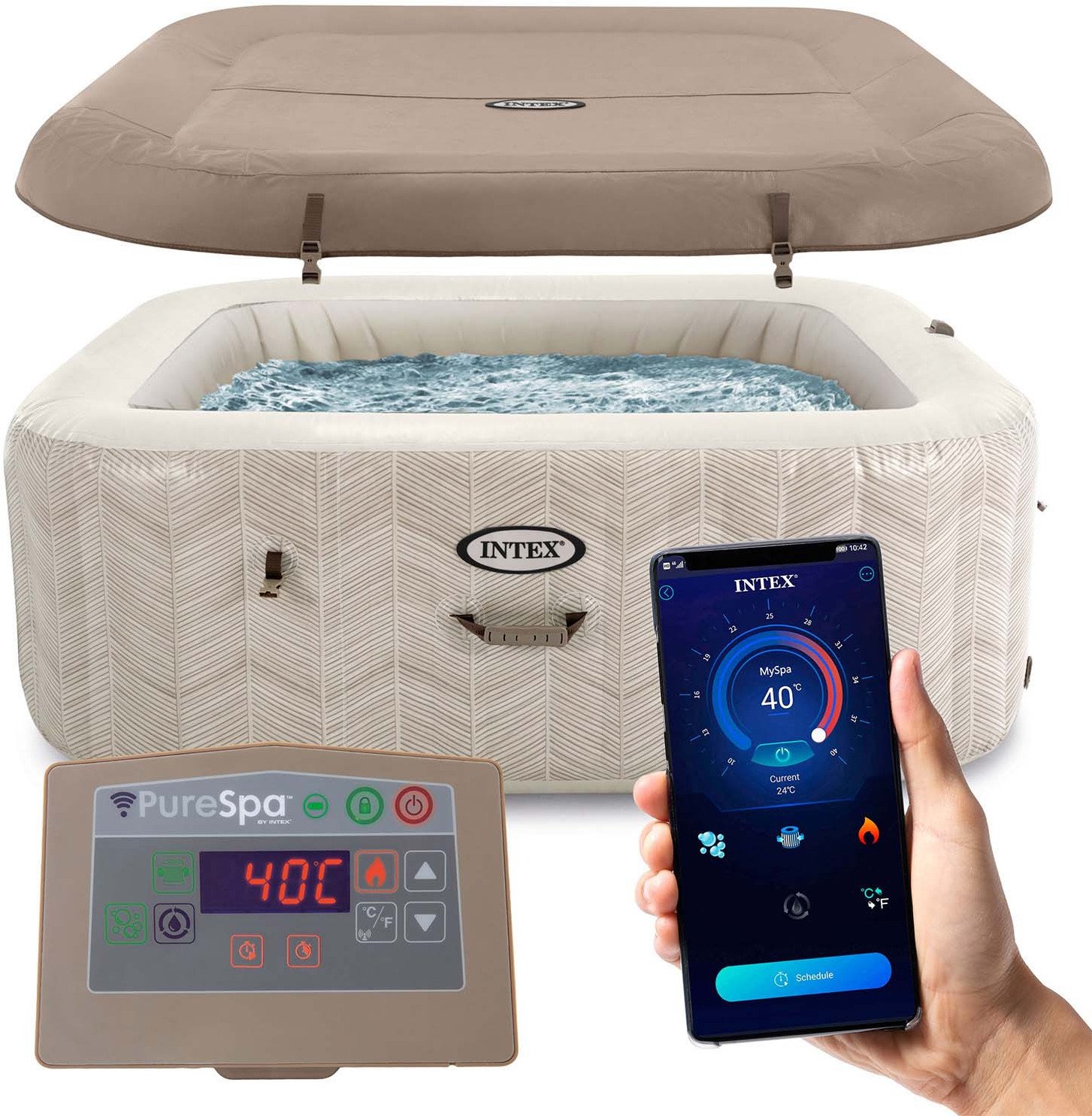 SPA ogrodowe Intex Dmuchane SPA z hydromasażem 6 osobowe INTEX 28472